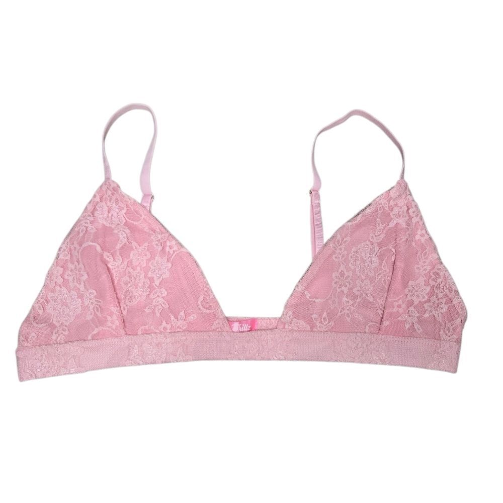 Sugar Thrillz Pink Lace Bralette
